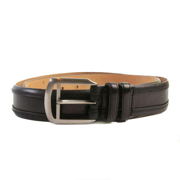 Mezlan Black Leather Belt