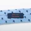 Altea Blue Hand Stitched Elephant Print Tie