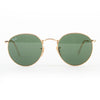 Ray-Ban Gold Rimmed Round Metal Sunglasses