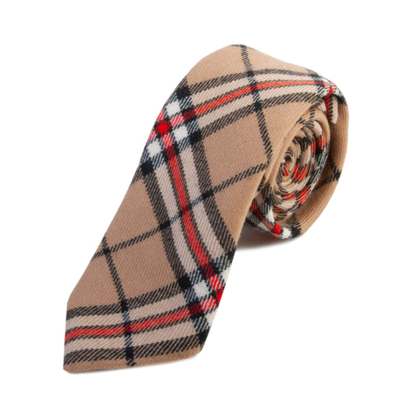 Altea Milano Brown Check Wool Tie for Luxmrkt.com Menswear Consignment Edmonton
