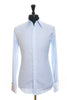 Robert Graham Sky Blue Tonal Floral Stripe French Cuff Shirt XL