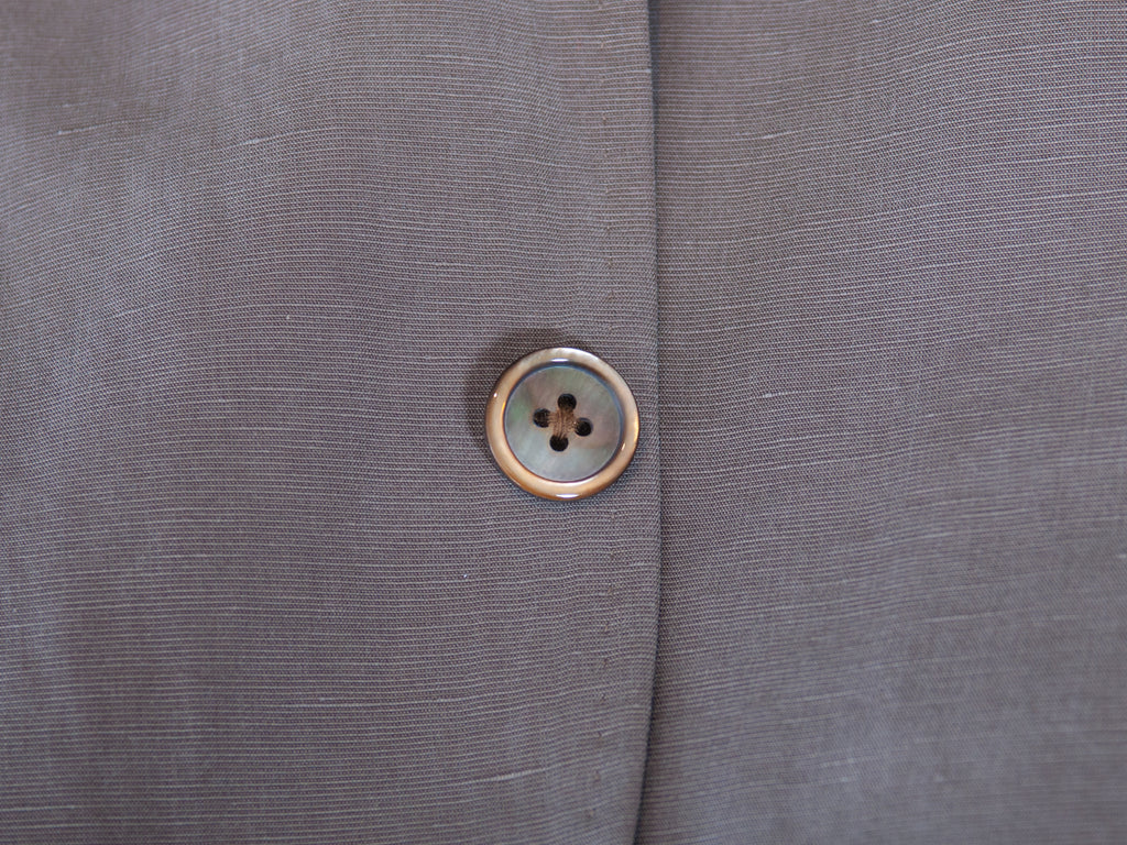 Armani Collezioni Brown Linen Blend Blazer