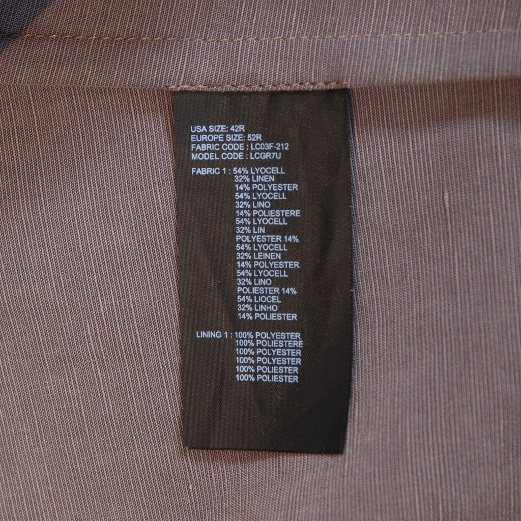 Armani Collezioni Brown Linen Blend Blazer