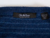 Saks Fifth Avenue Indigo Blue Striped Pure Cashmere Sweater