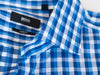 Hugo Boss Blue Check Slim Fit Dress Shirt