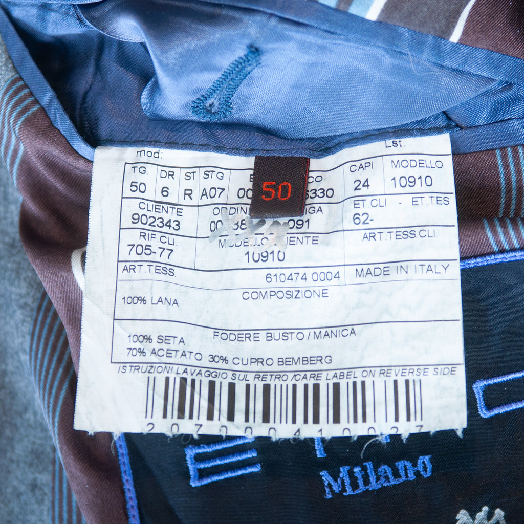 Etro Grey Wool Flannel Blazer