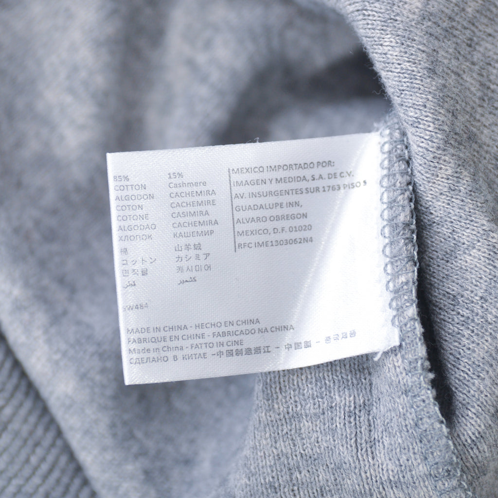 SuitSupply Grey Cotton Cashmere Sweater Vest