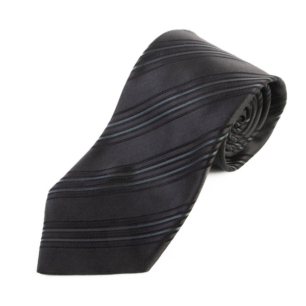 Ermenegildo Zegna Grey Striped Tie