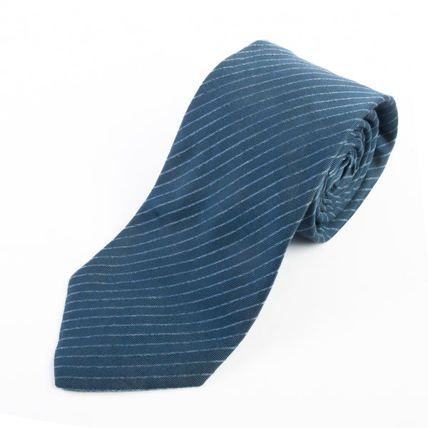 Hugo Boss Slate Blue Striped Tie