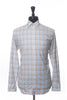 Eton Brown and Blue Check Contemporary Fit Shirt