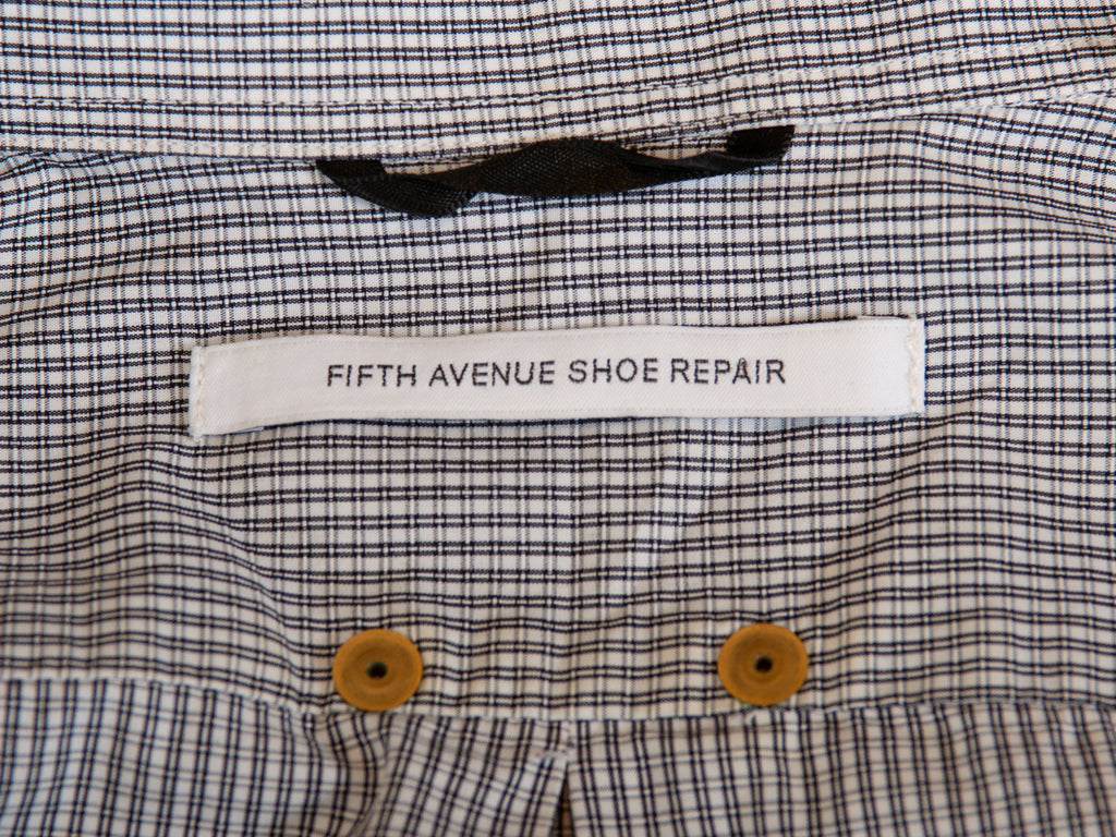 Fifth Avenue Shoe Repair Grey Check Casual Shirt