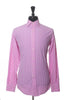 Etro Embroidered Pink Gingham Check Dress Shirt