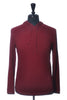 Vince Deep Red Pima Cotton Hoodie