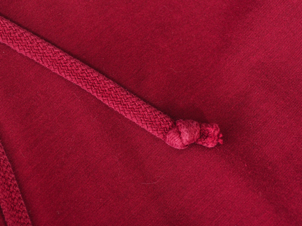 Vince Deep Red Pima Cotton Hoodie