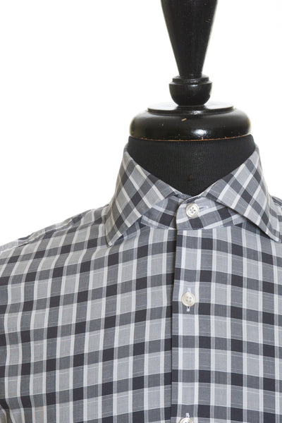 Hugo Boss Grey Check Slim Fit Jaron Shirt