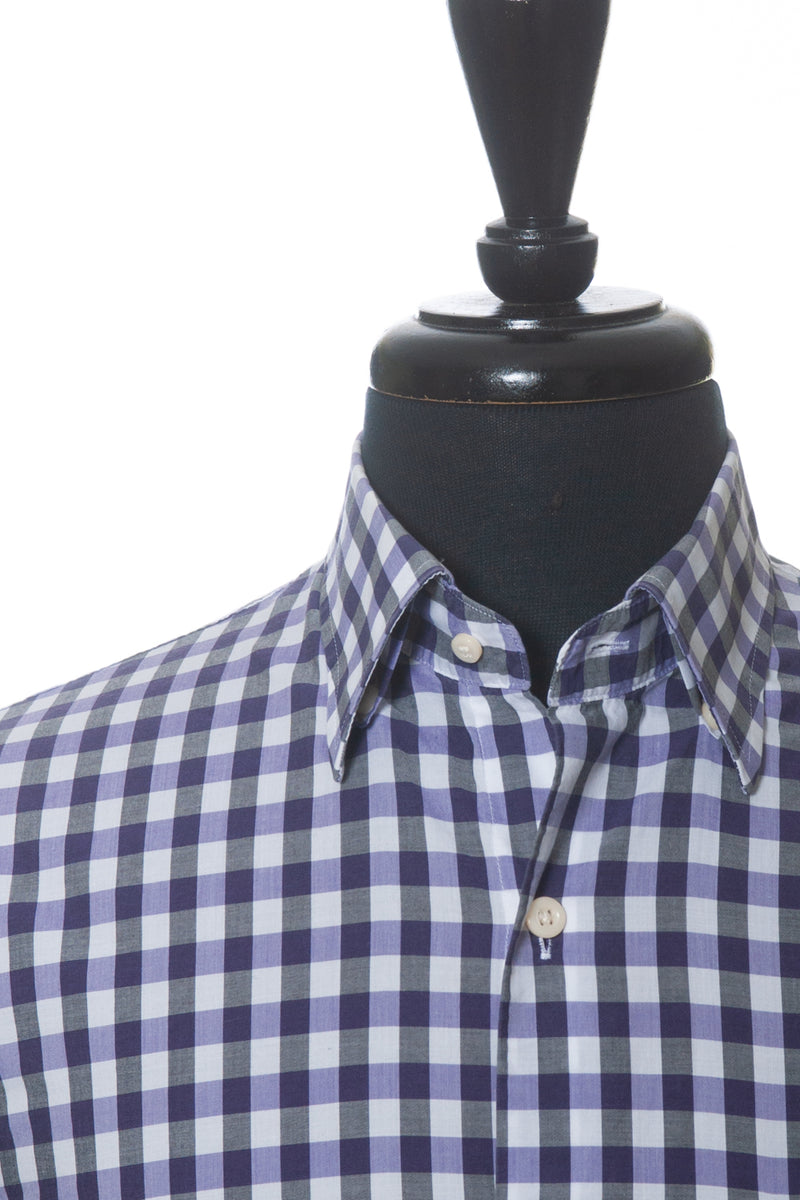Peter Millar Purple Check Shirt