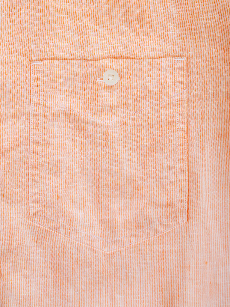 Jack Spade Orange Striped Linen Shirt