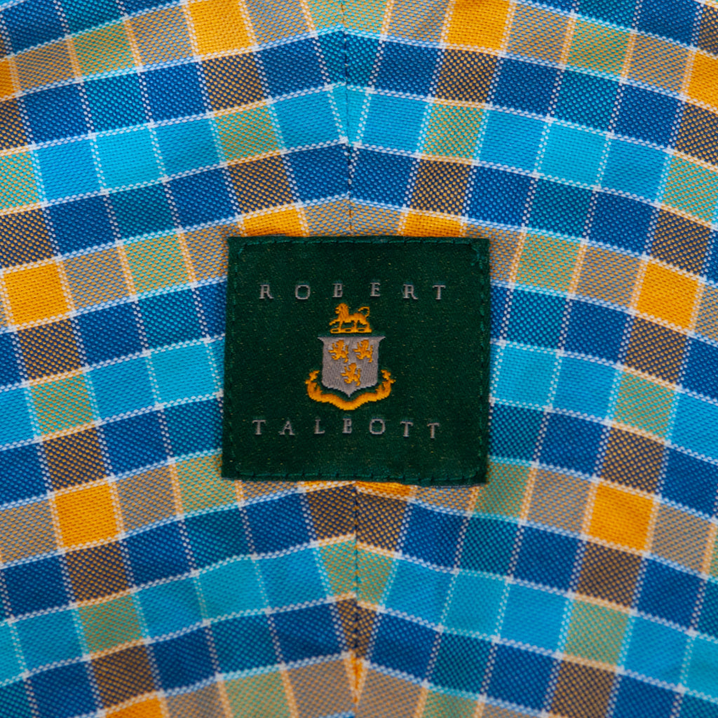 Robert Talbott Blue and Yellow Check Shirt