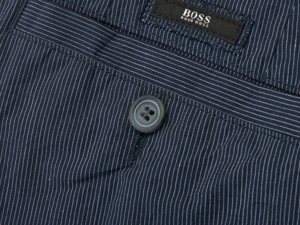 Hugo Boss Navy Blue Striped Chuck-W Pants