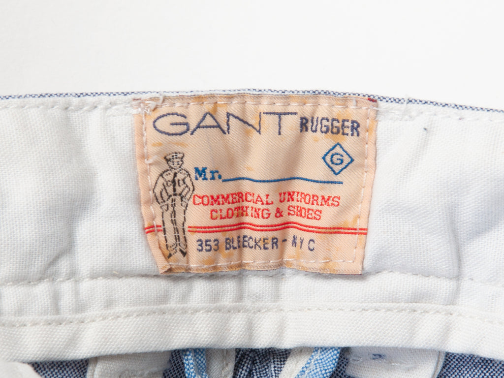 Gant Rugger Blue Cotton Hugger Pants
