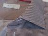 Eton Brown York Stripe Contemporary Fit Shirt