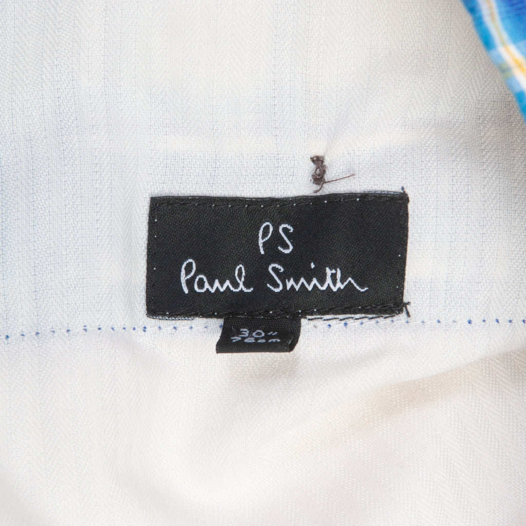 Paul Smith Blue Plaid Gents Straight Trouser