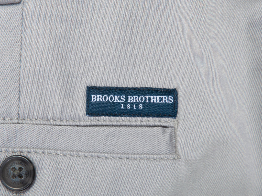 Brooks Brothers Light Gray Stretch Clark Chinos