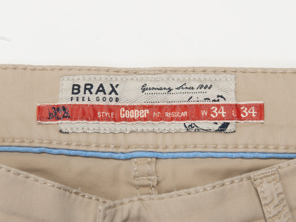 Brax Beige Cooper Regular Fit 5-Pocket Pants