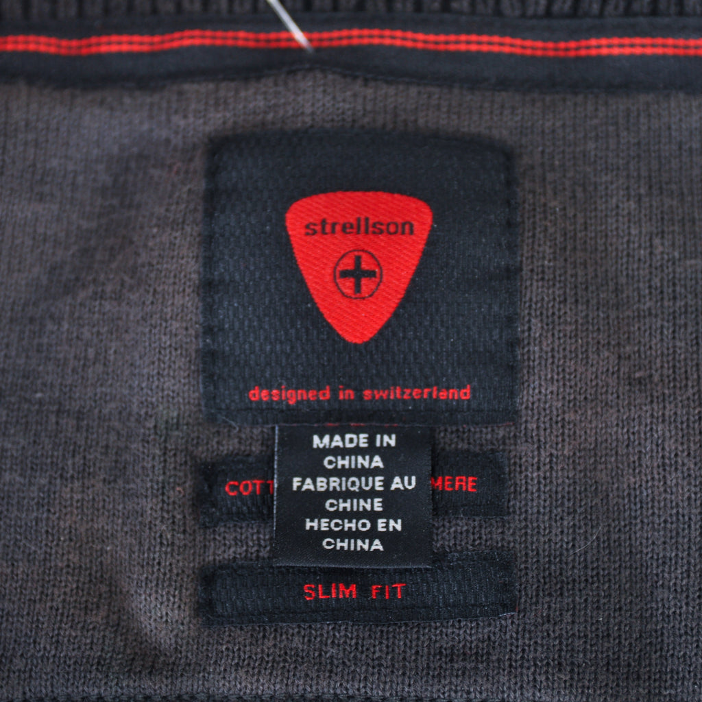 Strellson Black Slim Fit Full Zip Sweater