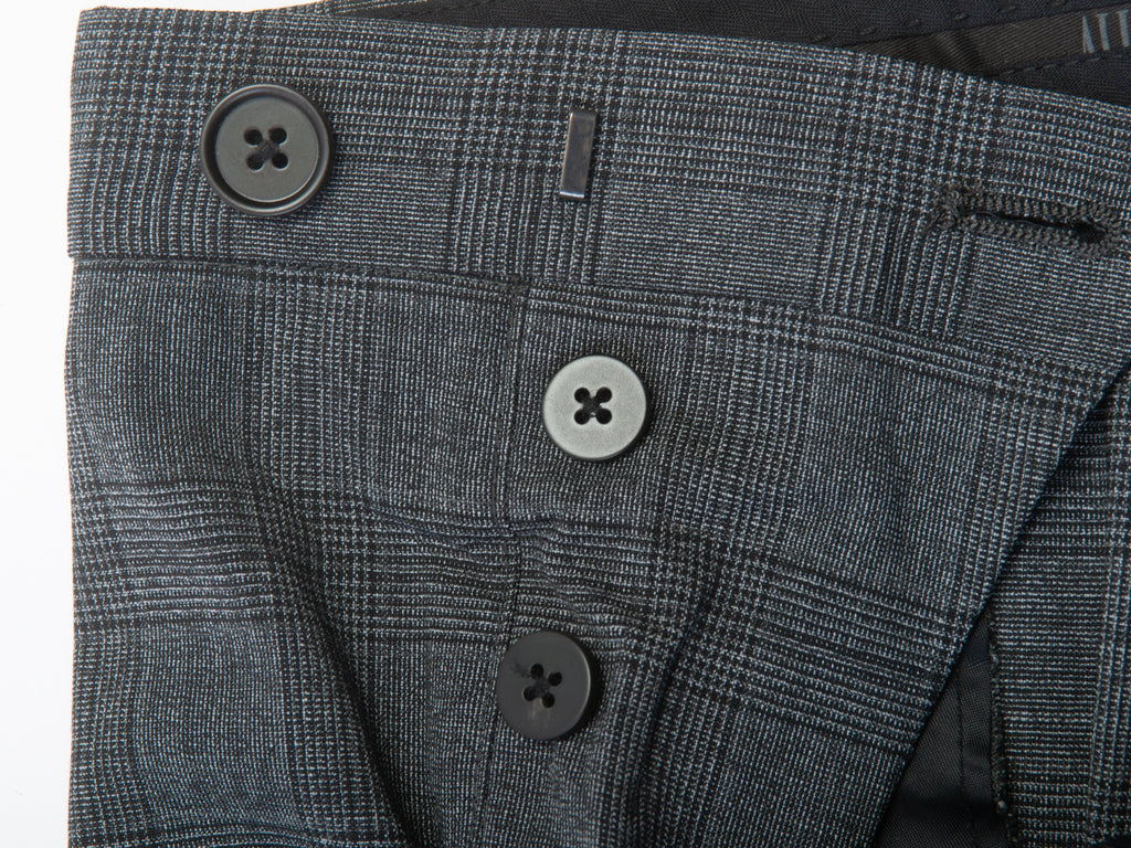AllSaints Grey Check Batalha Trouser