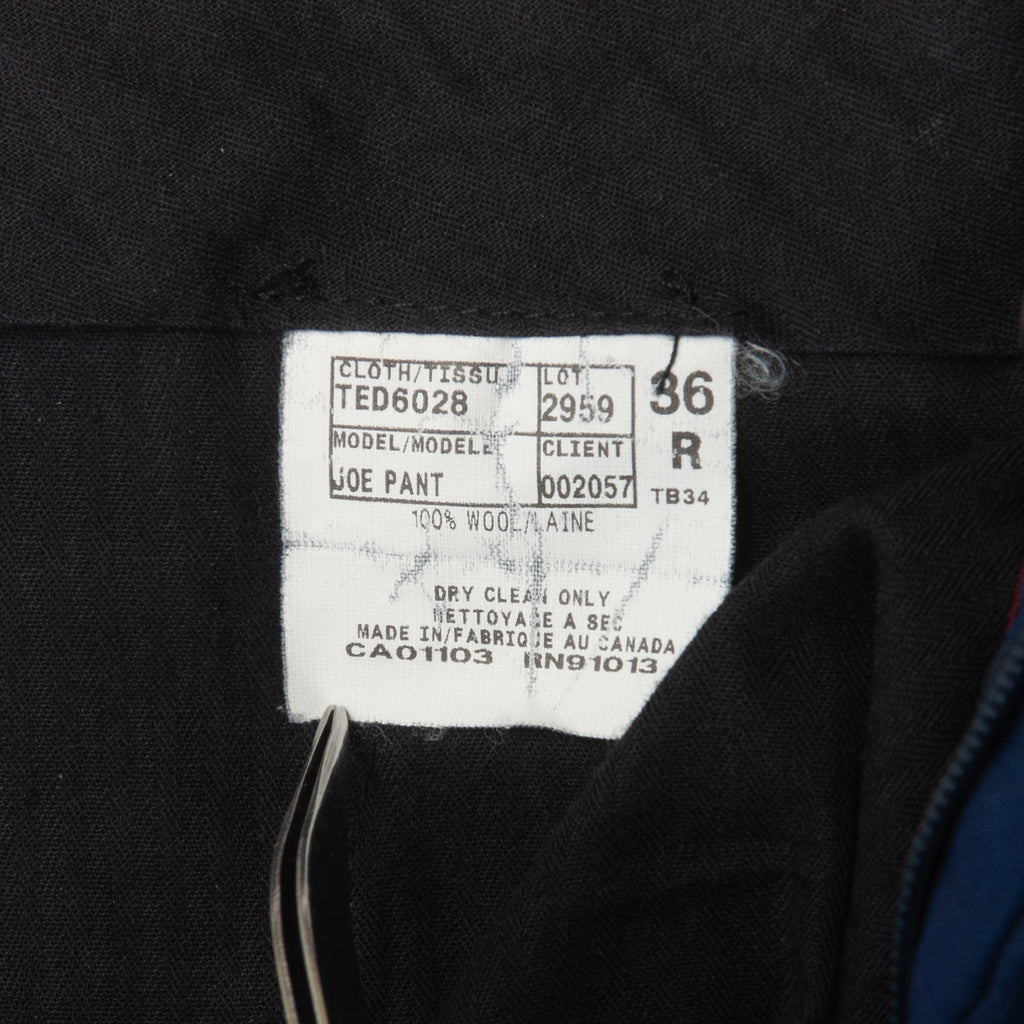 Ted Baker Dark Blue Wool Joe Pants