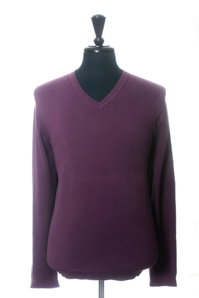 Michael Kors NWT Violet Cotton V-Neck Sweater