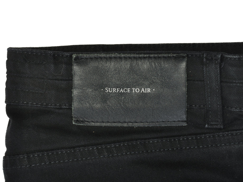 Surface to Air Black Button Fly Jeans