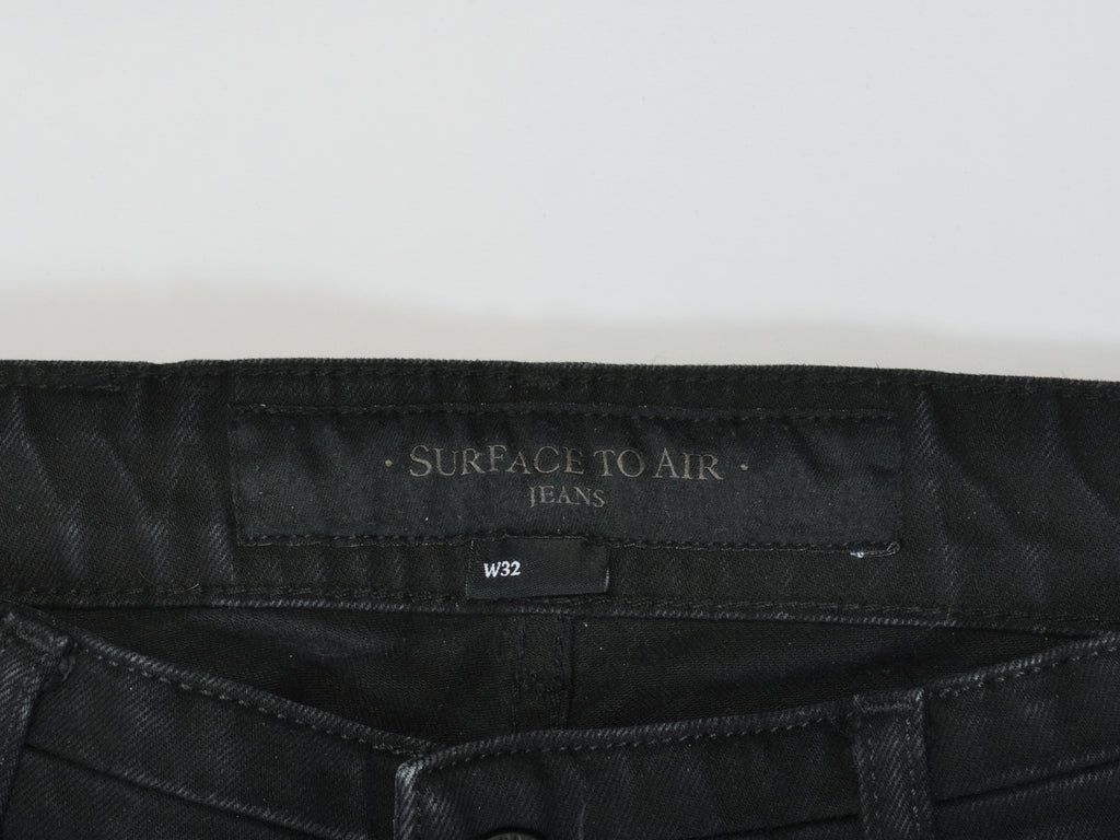 Surface to Air Black Button Fly Jeans