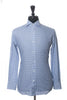 Canali 1934 Blue Check Cotton Dress Shirt