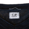C.P. Company Gray Linen V-Neck Sweater