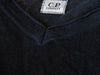C.P. Company Gray Linen V-Neck Sweater