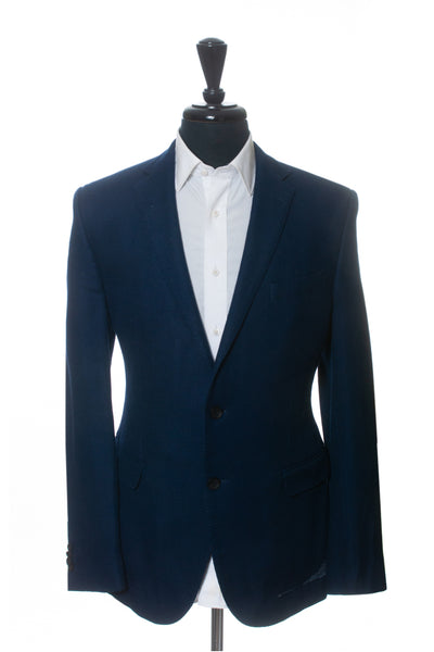Hugo Boss Navy Blue Hopsack Nobis3 Blazer