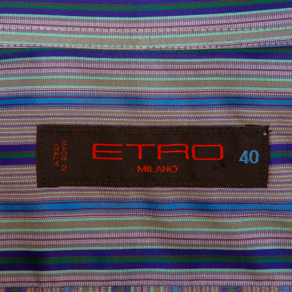 Etro Multi Stripe Cotton Shirt