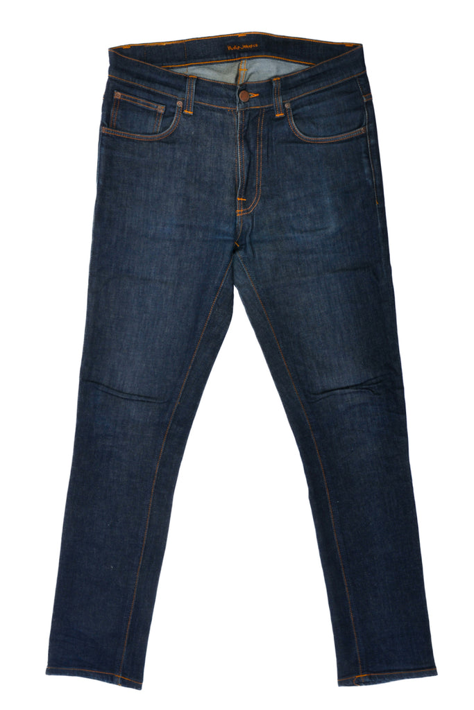 Nudie Blue Lean Dean Dry Jeans Edmonton Luxury Consignment