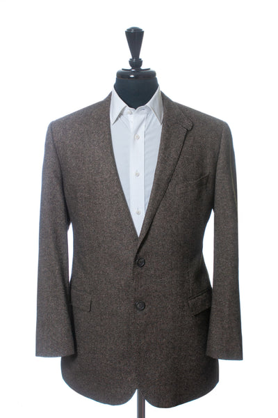 Hugo Boss Brown Stretch Tweed Rhett Extra Slim Blazer