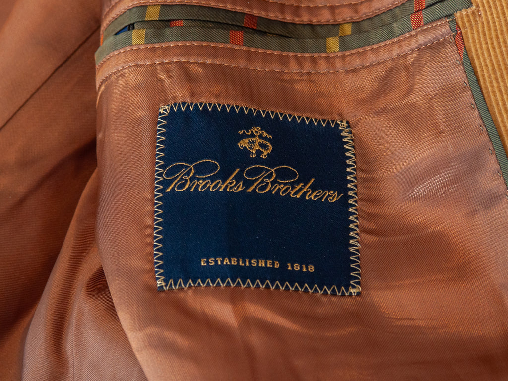 Brooks Brothers Light Brown Corduroy Blazer