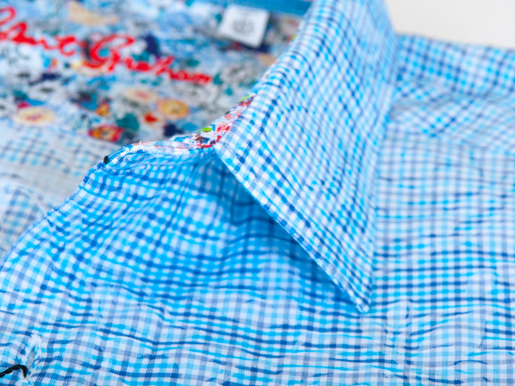 Robert Graham NWT Blue Clardon Classic Fit Shirt
