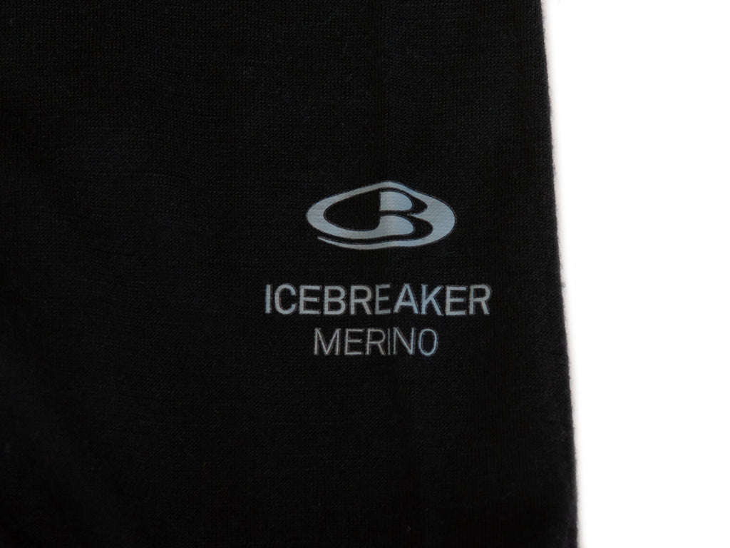 Icebreaker Merino Black BodyFit200 Merino Wool Long-Sleeve T-Shirt