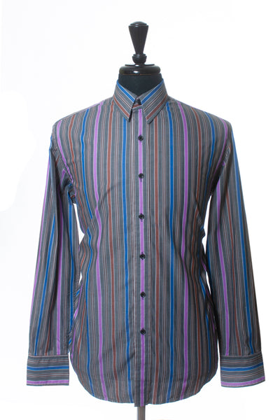 Robert Graham Multi Colored Striped Shirt