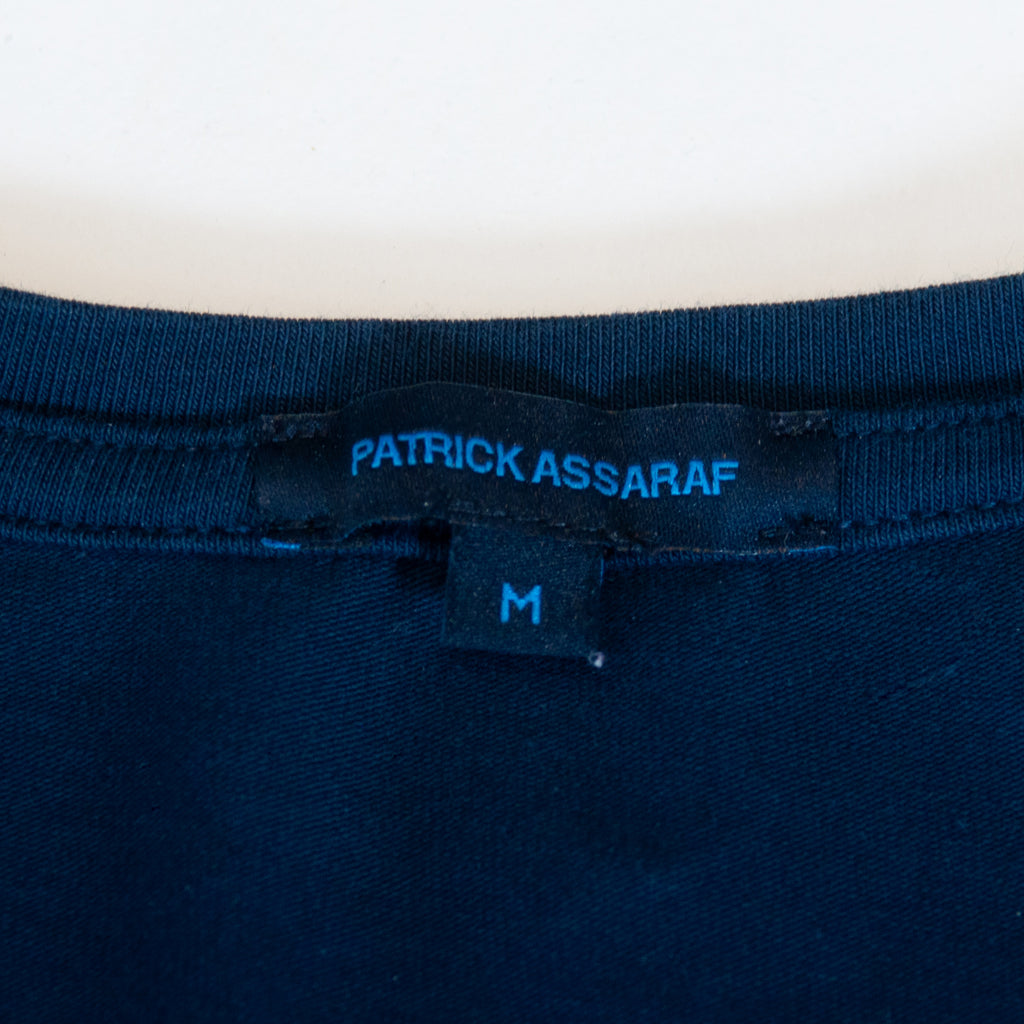 Patrick Assaraf Dark Blue Long Sleeve T-Shirt