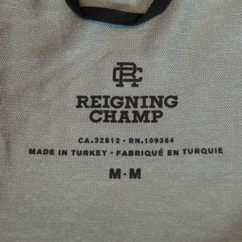 Reigning Champ Grey Long Sleeve Performance T-Shirt