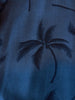 Paradise Found Vintage Gray Palm Print Short Sleeve Shirt