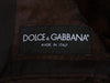 Dolce&Gabbana Midnight Brown Silk Blend Slim Fit Blazer