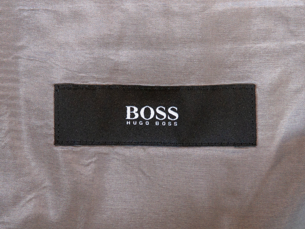 Hugo Boss Grey Silk-Wool Pasolini Blazer
